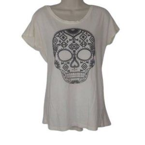 Daytrip Open Back Sugar Skull Graphic Tee